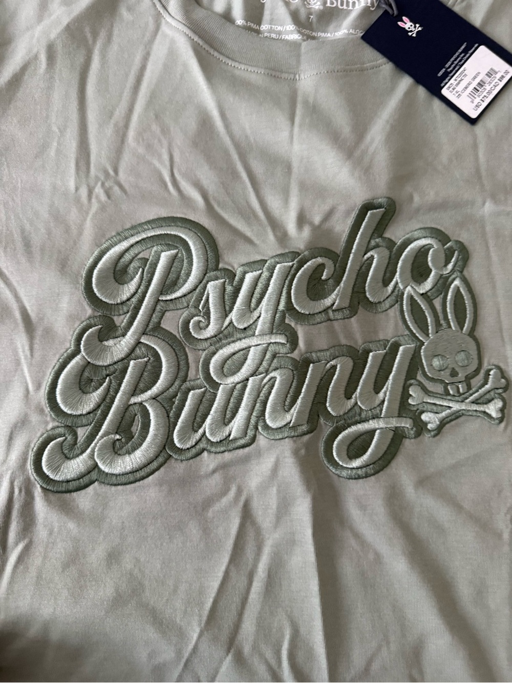 Psycho Bunny Iceberg Green Logo T-Shirt